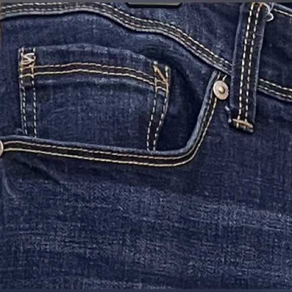 EUC Seven7 Straight Leg Dark Wash Jeans size 18 Color Blue - Picture 3 of 5